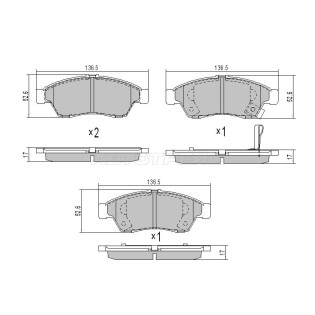 Колодки тормозные перед SUZUKI LIANA SAT