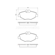 Колодки тормозные передн MERCEDES E200 W211 BREMBO