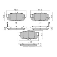 Колодки тормозные зад NISSAN BLUEBIRD U14 96-01 CEFIRO 98-02 SUNNY B15 98-04 SAT