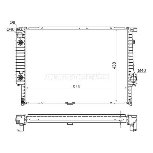 Радиатор BMW 5-Series 88-96 / 7-Series 86-94 SAT