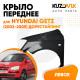 Крыло переднее левое Hyundai Getz (2002-2005) дорестайлинг KUZOVIK