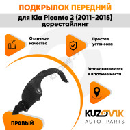 Подкрылок передний правый Kia Picanto 2 (2011-2015) дорестайлинг KUZOVIK