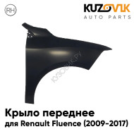 Крыло переднее правое Renault Fluence (2009-2017) KUZOVIK